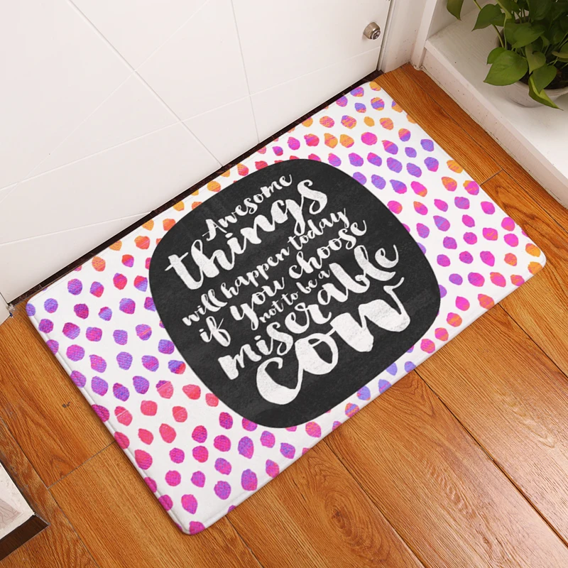 Последнее письмо дверной коврик с принтом разноцветных пятен ковры для входа