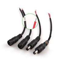 5 5mm x 2 1mm dc jack connectors power extension cable 22awg female male dc plug adapter for cctv camera 5050 3528 led strip
