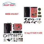 KESS V5.017 RED PCB K-tag V7.020 V2.25 4 LED Master KTAG 2,25 7,020 Kess 5.017 Адаптер BDM ECU Программатор