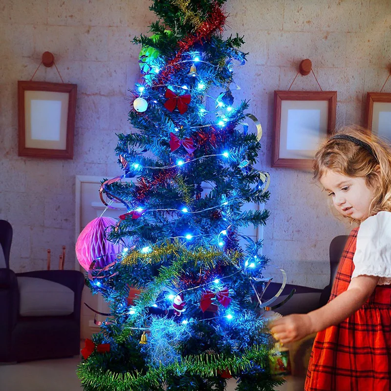 Сказочная лампа наружная для освещения местности 20LED медная проволока Фестиваль