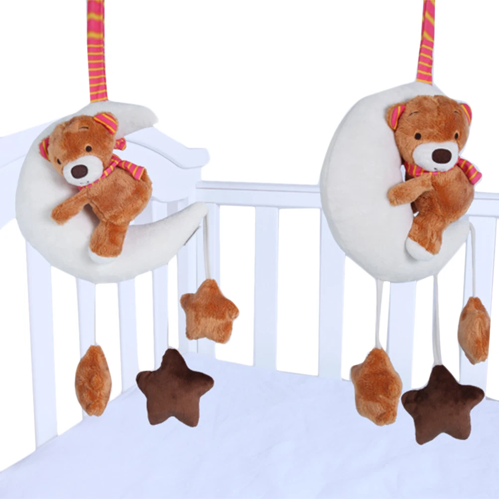 Детские игрушки мобильная коляска детская игрушка в форме Луны и медведя