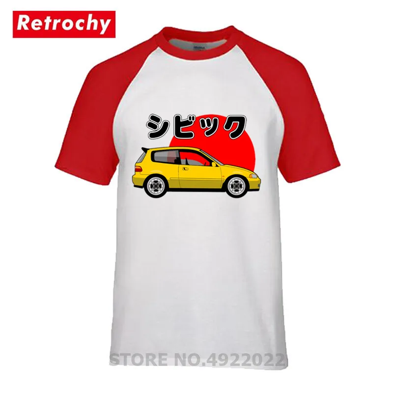 Новинка 2019 летняя футболка японский автомобиль Civic type R концепция гонщик