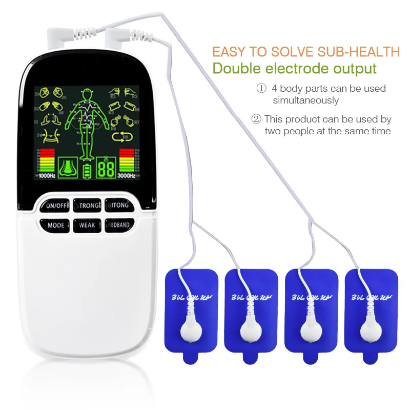 Десятки Многофункциональный двухвыходной стимулятор мышц акупунктурный