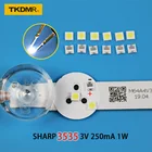 TKDMR 30 шт. SHARP высокой мощности Светодиодная подсветка 2 Вт 3535 3 в 6 в холодный белый 135 лм приложение для ТВ Бесплатная доставка