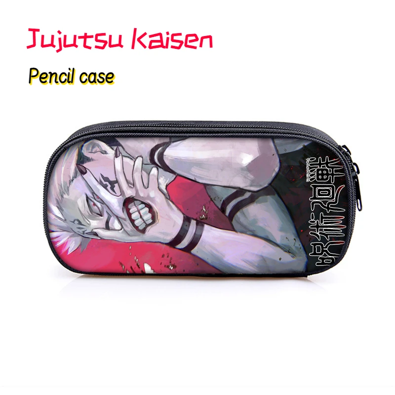 

Student Fashion Polyester Square Pencil Case Anime Manga Jujutsu Kaisen Pencil Case Send Stickers Birthday Gift