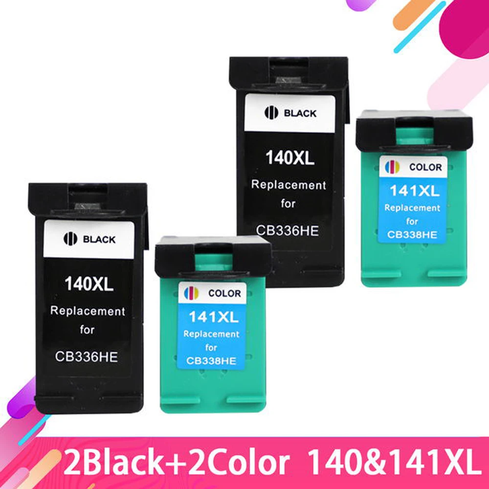 Совместимый чернильный картридж для HP 140 141 hp 140XL Photosmart C5273 C5283 C5293 D5363 C4473 C4480 C4483 C4583