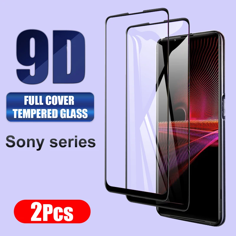 Vidrio protector para Xperia 10 II, pel&iacute;cula de vidrio templado para cubierta de tel&eacute;fono, para 1 II, 5 II, para Xperia 10 III, 1 III, 5 III, 2 uds.-1