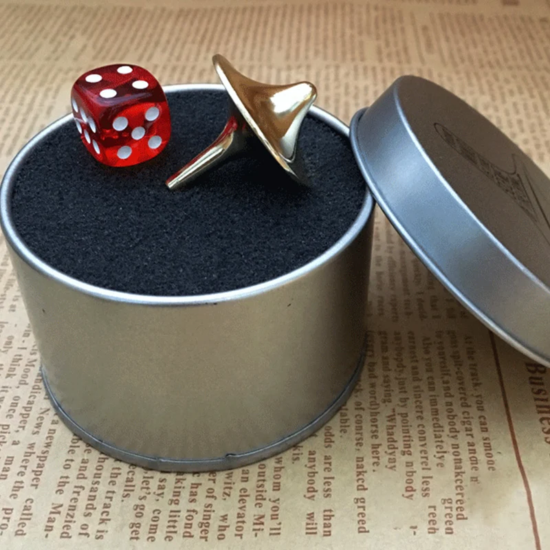 

Mini Great Zinc Alloy Silver Spinning Top From Inception Totem Movie Children Toys With Retail Metal Box Christmas Gift C1754 m