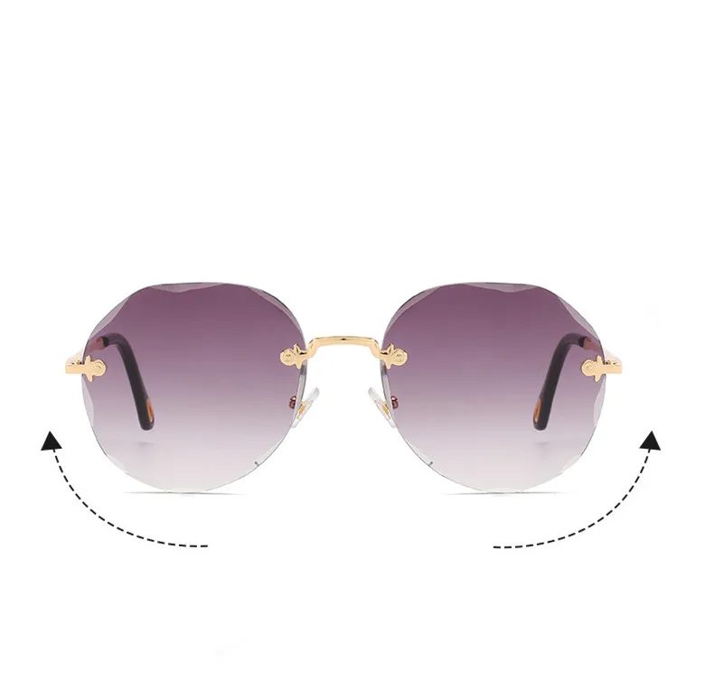 VWKTUUN солнцезащитные очки для женщин 2020 оверсайз без оправы Oculos UV400 оттенки