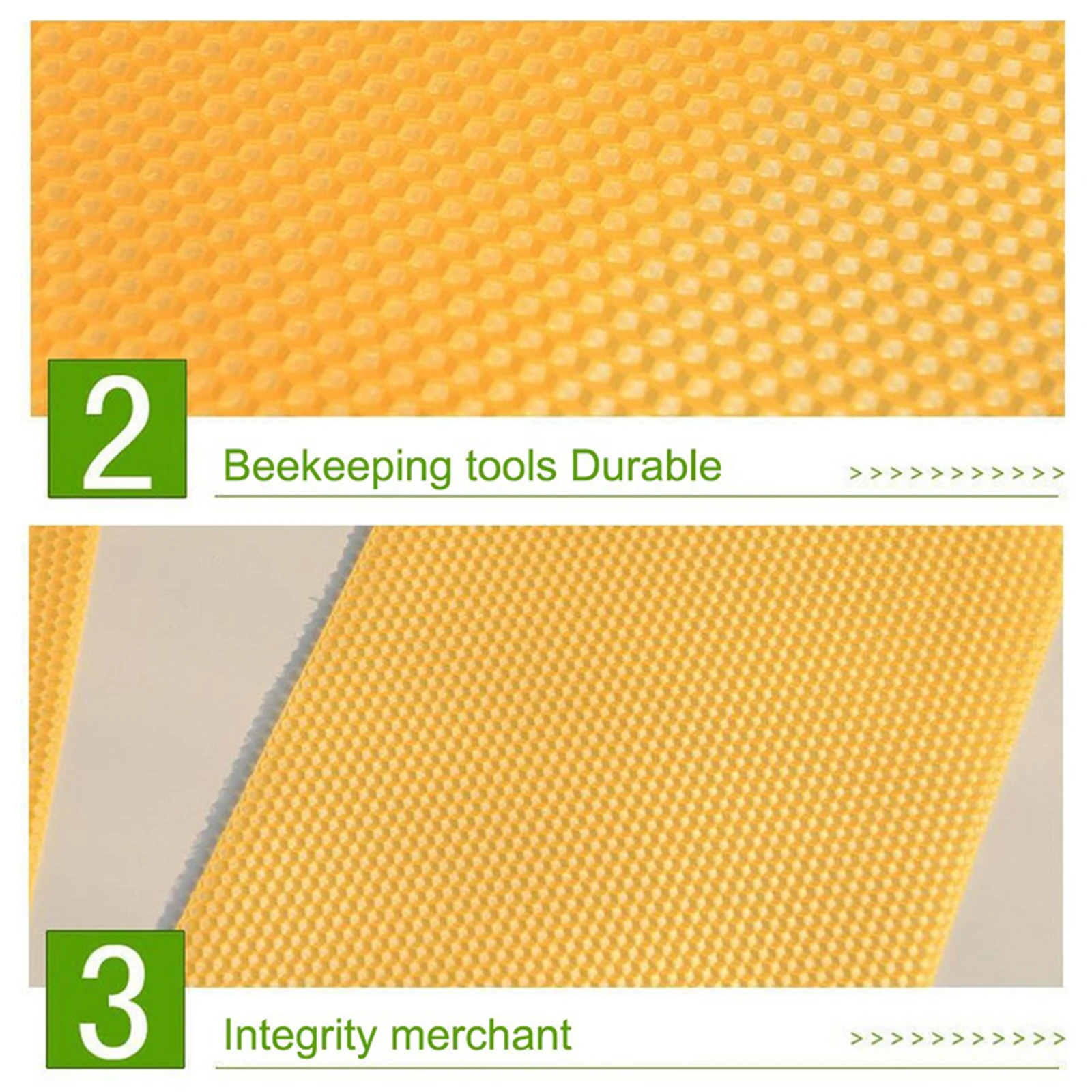 

10Pcs Beeswax Sheets Foundation for Honeycomb Candle Making Deep Foundation