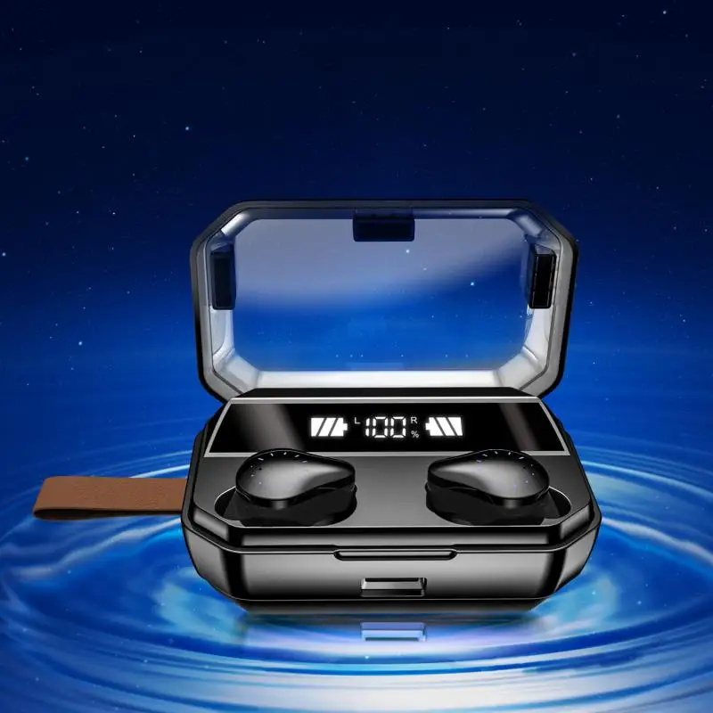 8000 мАч TWS 9D стерео Hifi Bluetooth 5,0 наушники светодиодный дисплей IPX7 водонепроницаемые наушники беспроводные гарнитуры