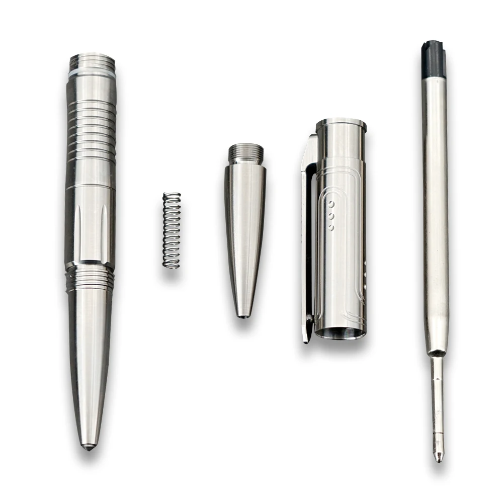 Online TWOSUN TC4 Pena Taktis Aloi Titanium Pena Menulis Pertahanan Diri Pena Saku Kantor Alat EDC Luar Ruangan Pena Jendela Rusak TS-PEN25