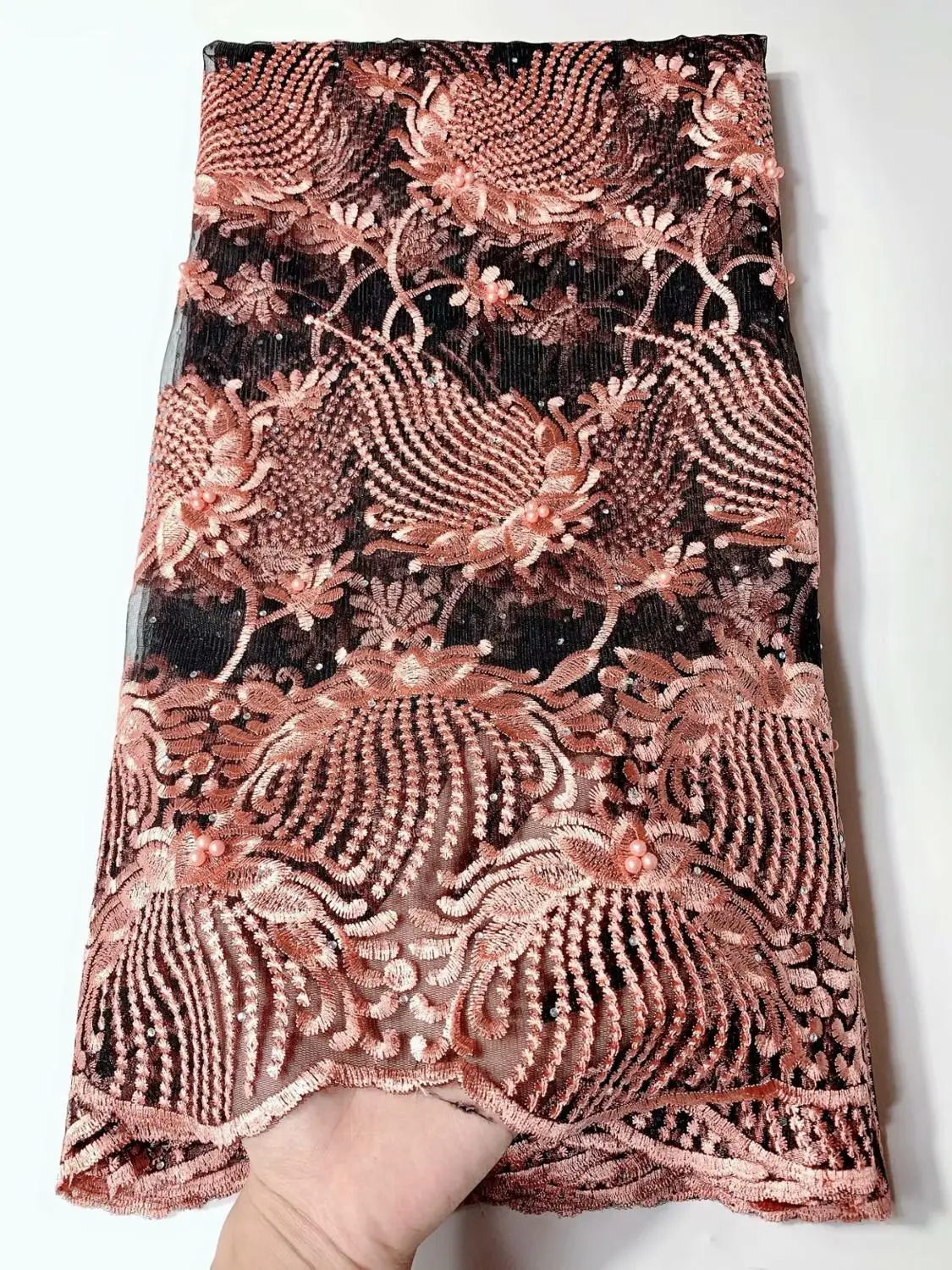 Свадебные камни кружево Золотое Африканское ткань высокого качества