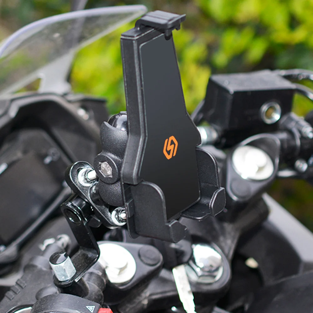 

1 Set Aluminum Alloy Phone Stand Holder for Motorcycle ATV Snowmobile Bicycles