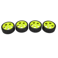 4pcs rc buggy off flat run tires 100mm rubber tyre plastic wheel rim hex adapter 17mm for 18 rc car accessories