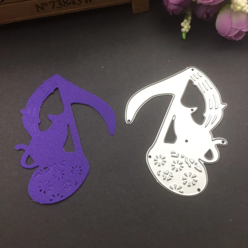 Grite 2019 музыкальные ноты Кот Металлические Стальные режущие штампы трафареты для