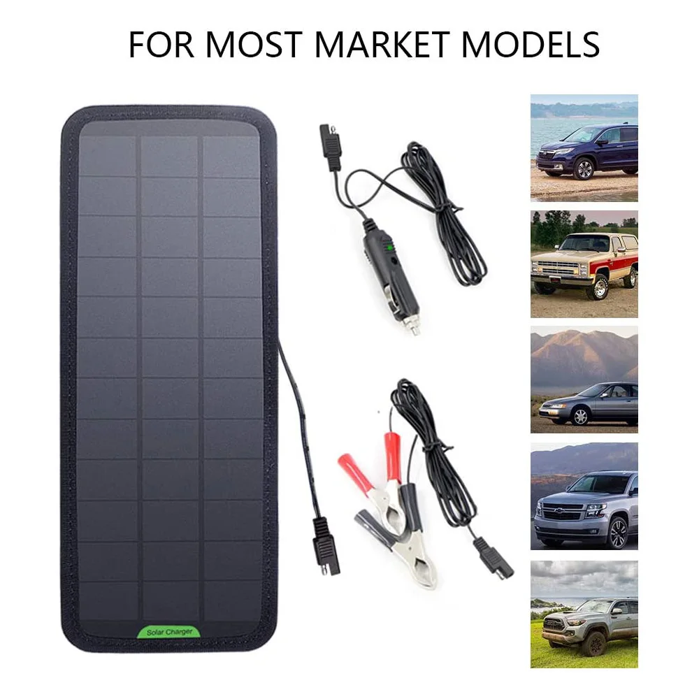 Зарядное устройство на солнечных панелях 7 5 Вт Allpowers для использования в машине