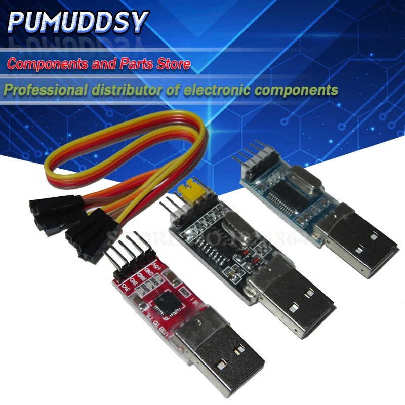 3 шт. = 1 PL2303HX + CP2102 CH340G USB для TTL arduino PL2303 5PIN модуля UART | Электронные компоненты и