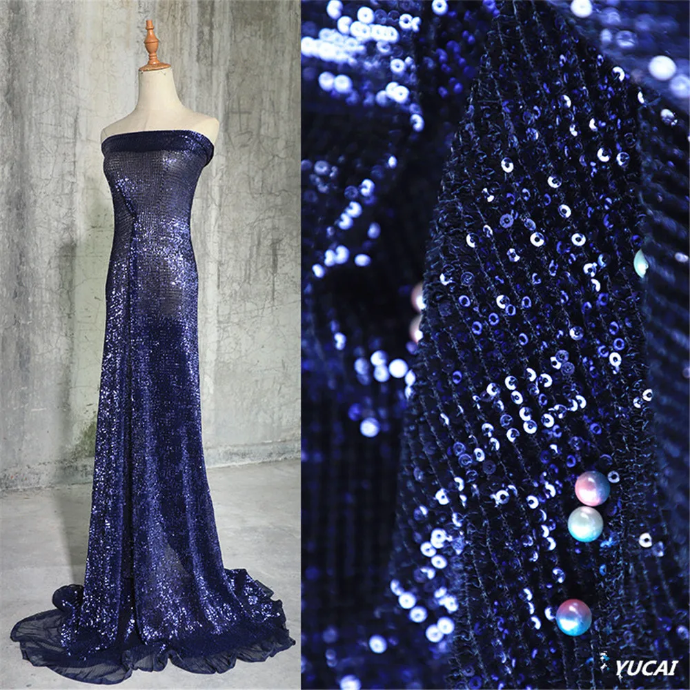 50X140 см Лазерная Радужная модная ткань шифрование рыбья чешуя блестящая лазерная