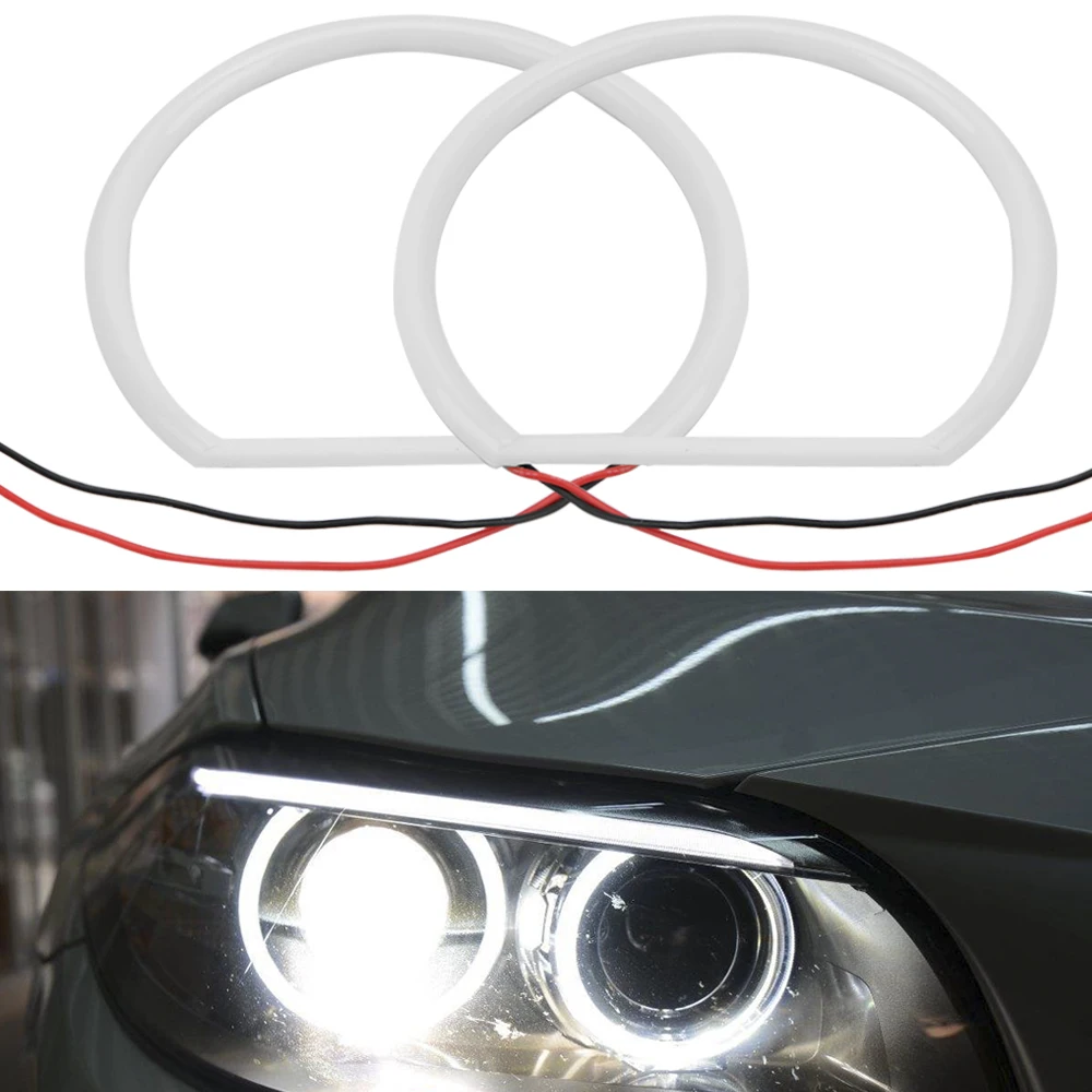 Автомобильный SMD светодиодный светильник Angel Eyes для автомобиля белый Halo хлопок