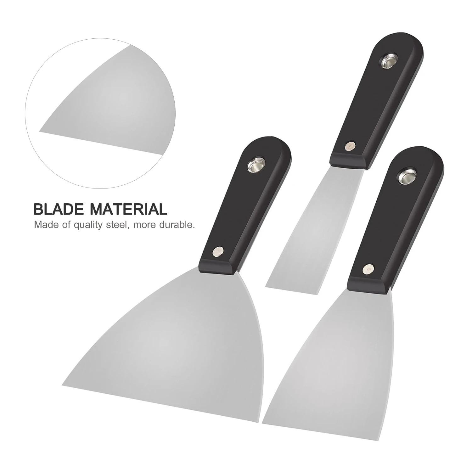 PENGGONG 7Pcs Portable Putty Knife Set Multiple Specification Paint Shovel Wall Scraper 1 inch to 5 inches 0102 | Инструменты