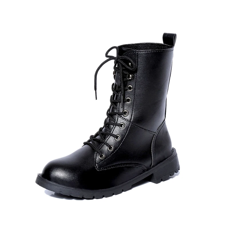 Женские ботинки на платформе из PU искусственной кожи Кожаные Классические