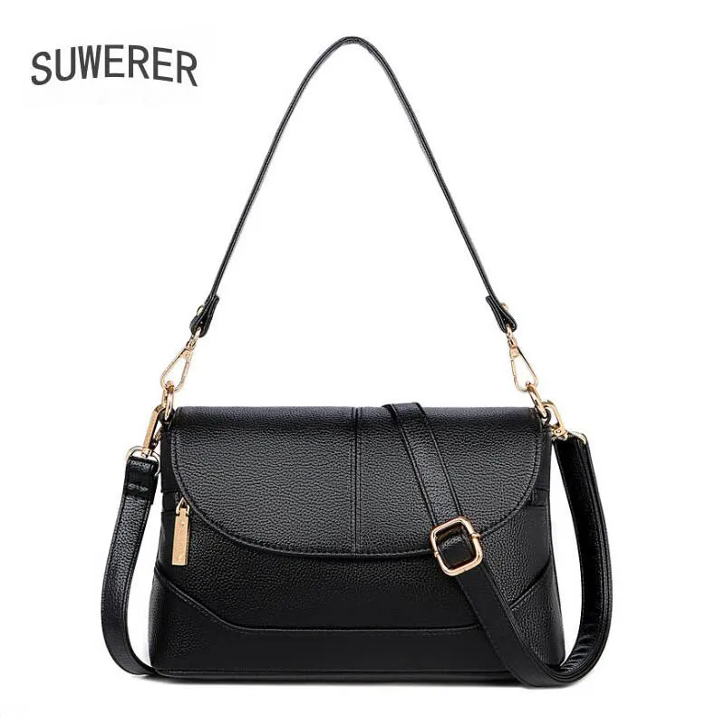 SUWERER новые женские кожаные сумки сумка на плечо из яловой кожи роскошные