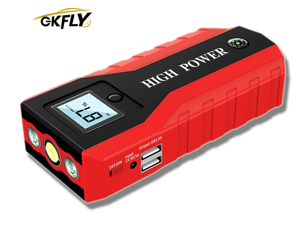 

GKFLY Emergency 20000mAh Car Jump Starter 12V 1000A Starting Device Power Bank Petrol Diesel Car Charger For Car Battery Booster