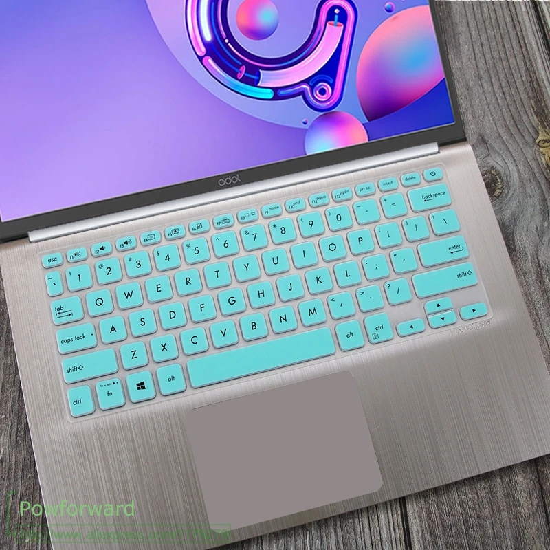 whiteblue Для ASUS Vivobook 14 X412UA x412fl X412f x412fj x412DA x412ub X412 X412U силиконовая клавиатура для ноутбука защитная накладка для телефона с диагональю 14 дюймов - Цвет: whiteblue