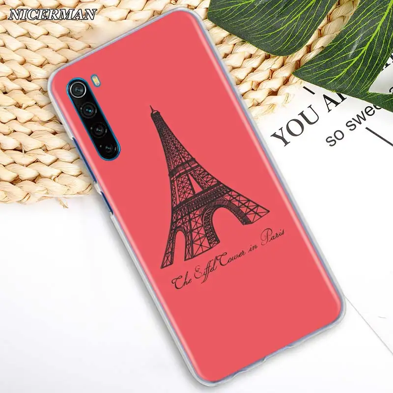 

Paris Eiffel Tower painted Hard Phone Case for Xiaomi Redmi Note 8T 7 8 Pro 9S 9 Pro 6 6A 7A 8A 9A 9C K20 K30 Pro Case Cover
