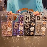 bling diamond butterfly chain perfume bottle phone case for iphone x xr xs 12 13 11 pro max 7plus 6 s 7 8 plus se mini cover