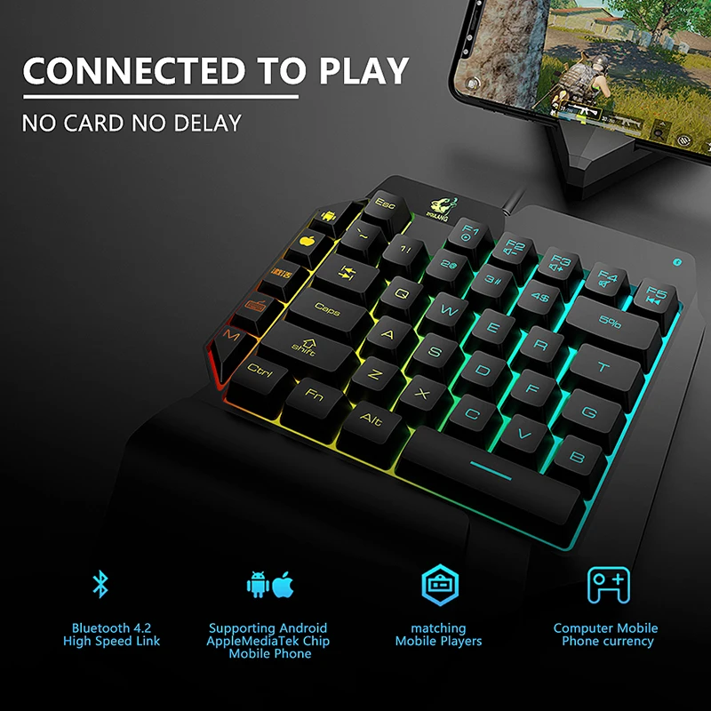 Мобильный контроллер PUBG для геймпада конвертер клавиатуры и мыши игр одной рукой