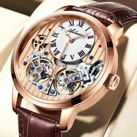 ailang new authentic watch black technology famous mechanical watch automatic waterproof mens watch hollow men