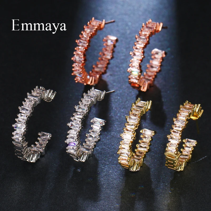 Новое поступление модные эффектные женские серьги Emmaya изысканные круглые