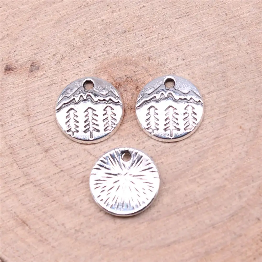 

Подвески в виде Снежной Горы для изготовления ювелирных изделий, цвет античное серебро, 40 шт., 11x11 мм