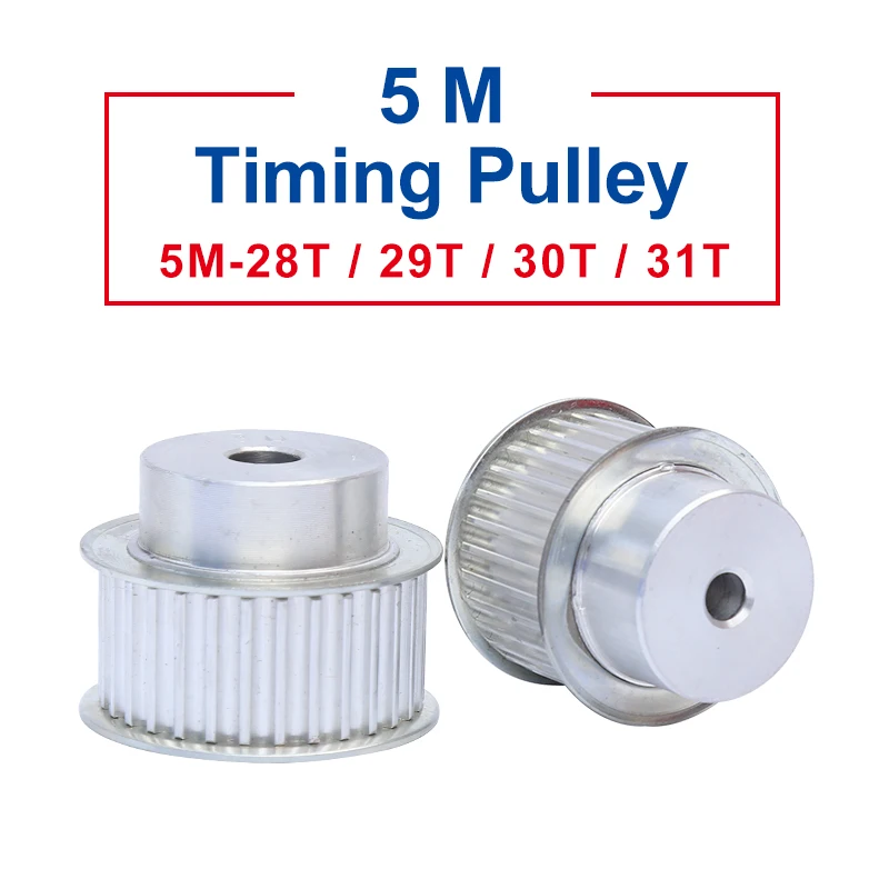 

Timing Pulley 5M31 Teeth BF type teeth pitch 5 mm process hole diameter 8 mm slot width 21/27mm for 20/25 mm timing belt