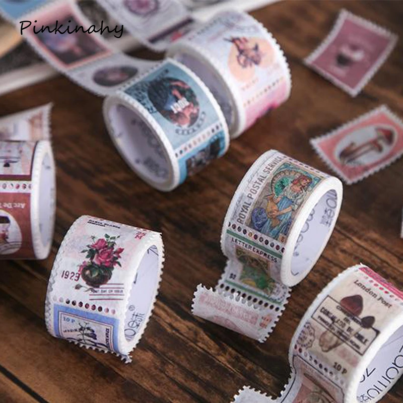 Винтажный штамп серии Bullet Journal васи лента Ретро кофейное растение Алиса декоративная клейкая лента Сделай Сам Скрапбукинг наклейка этикетка