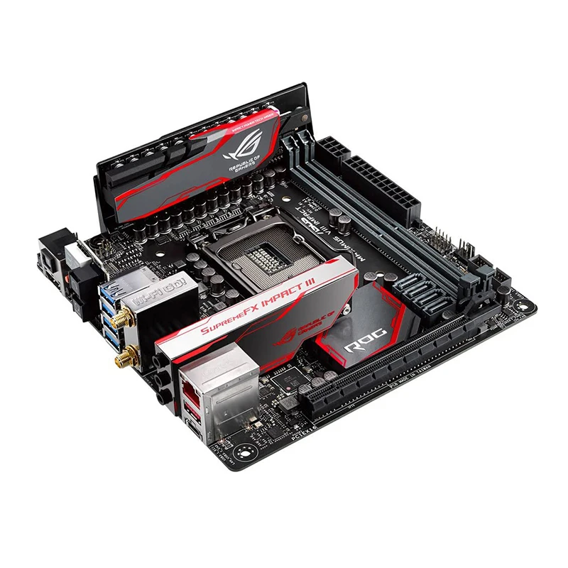 ASUS MAXIMUS VIII IMPACT 1151 Motherboard DDR4 32GB Intel Z170 PCI-E 3.0 USB3.1 Support Core i7 i5 i3 Cpus Mini ITX |