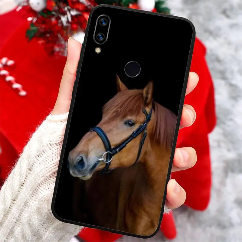 

Running Horse Face fashion capa luxury high quality Phone Case For Xiaomi Redmi note 7 8 9 t k30 max3 9 s 10 pro lite