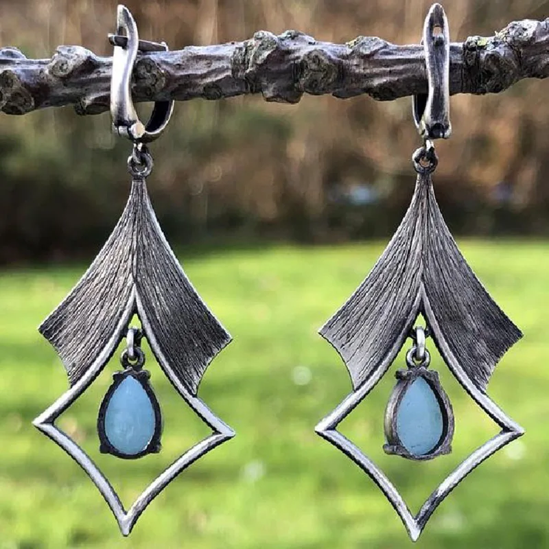 Цыганские полые Геометрические Квадратные Висячие серьги для женщин винтажные