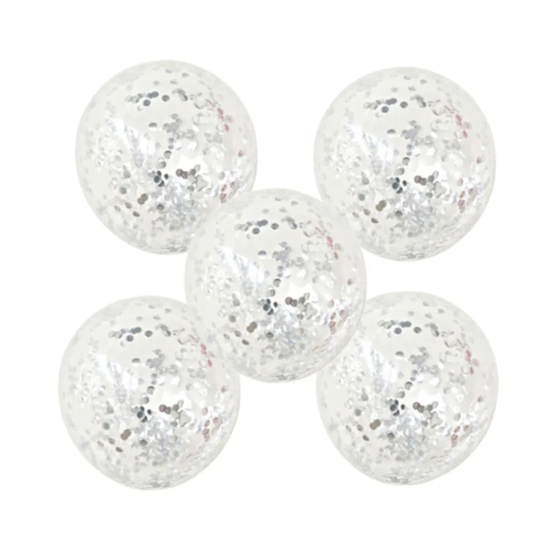 5pcs silver Розовое золото вечерние украшения сердце фольги воздушный шар номер конфетти для воздушного шара гелий Свадебный шар День рождения ребенок душ Декор - Цвет: 5pcs silver