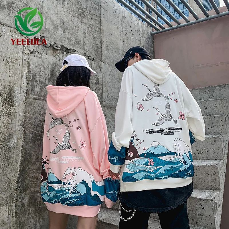 2019 Прямая поставка китайский принт журавлей ветра хип хоп Уличный мужской