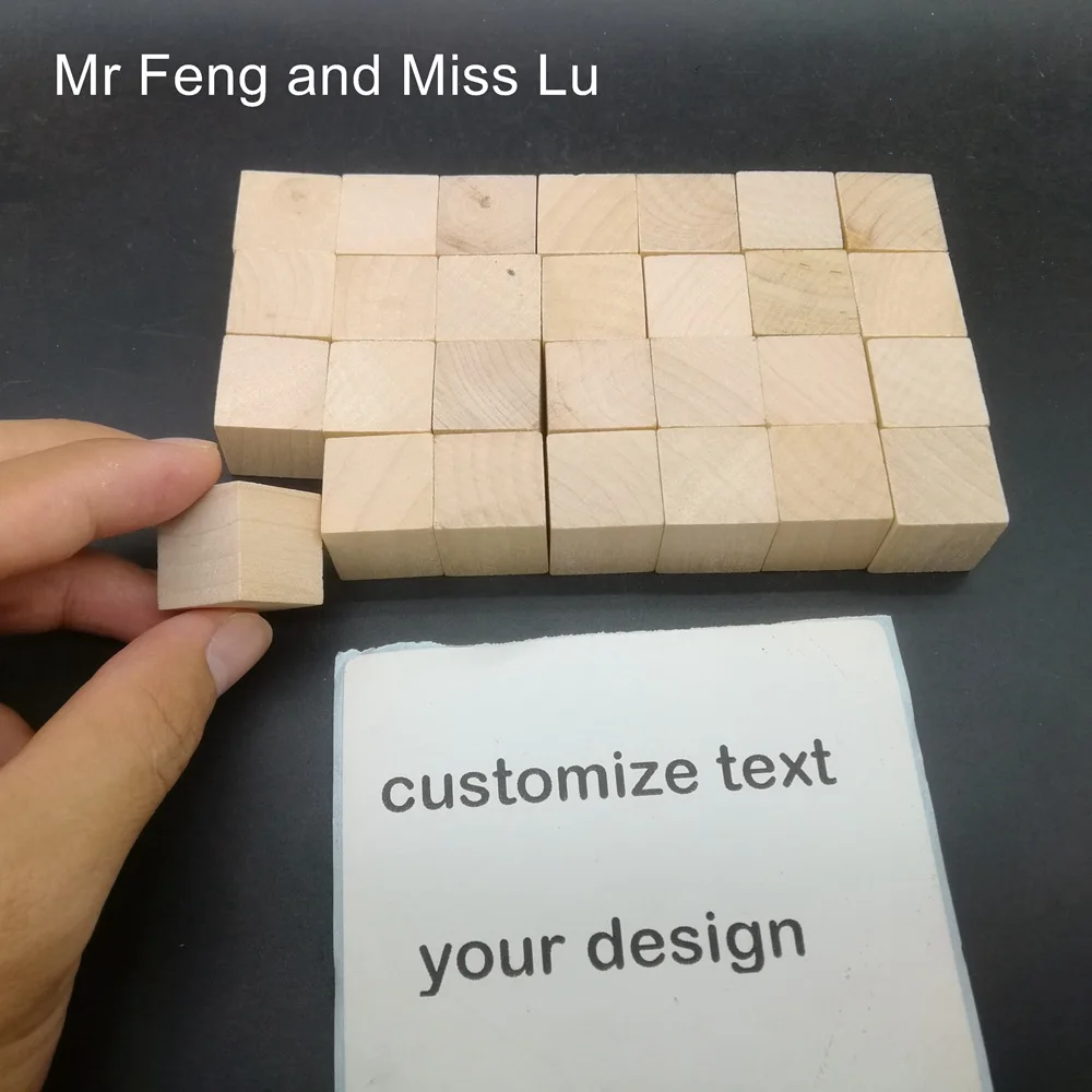 20 мм 4*7 шт деревянный куб лазерная гравировка процесс головоломка