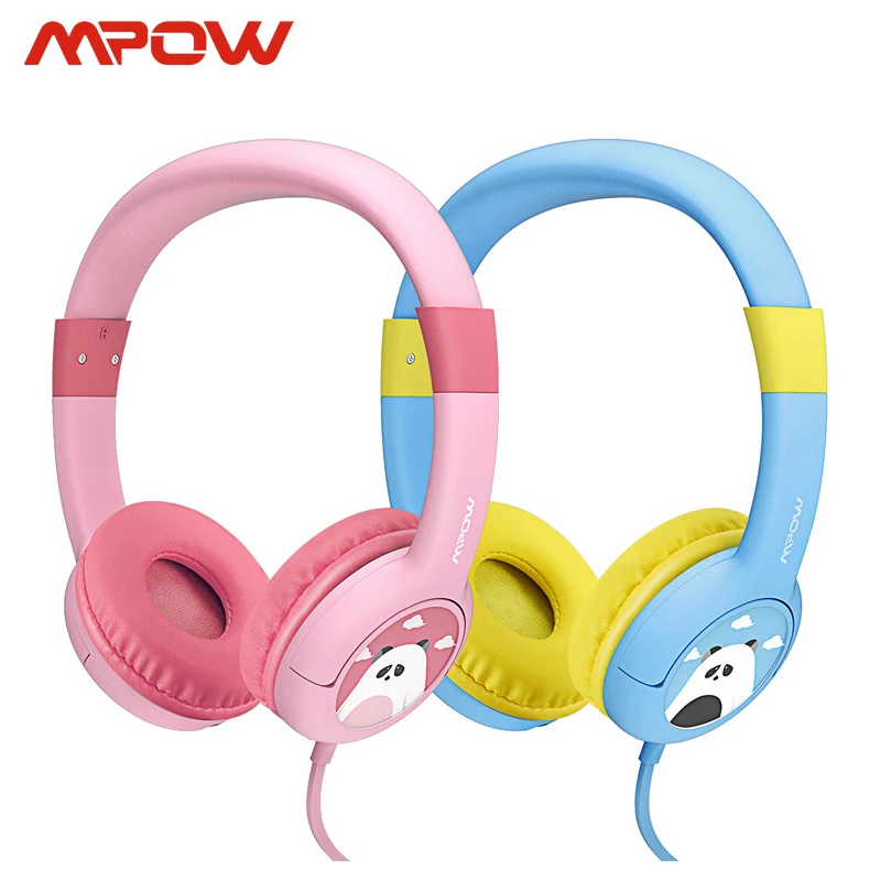 2-Pack Mpow BH181 проводные наушники детские наушники подарок для детей Мальчики Девочки Макс 85 дБ мягкие амбушюры для iPhone iPod MP3 MP4 ноутбука