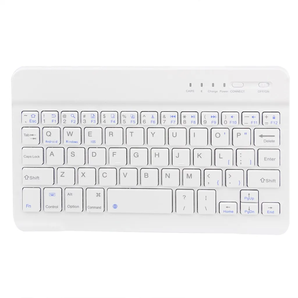 Тонкая беспроводная Bluetooth клавиатура для iMac iPad Android телефон ноутбук планшет ПК