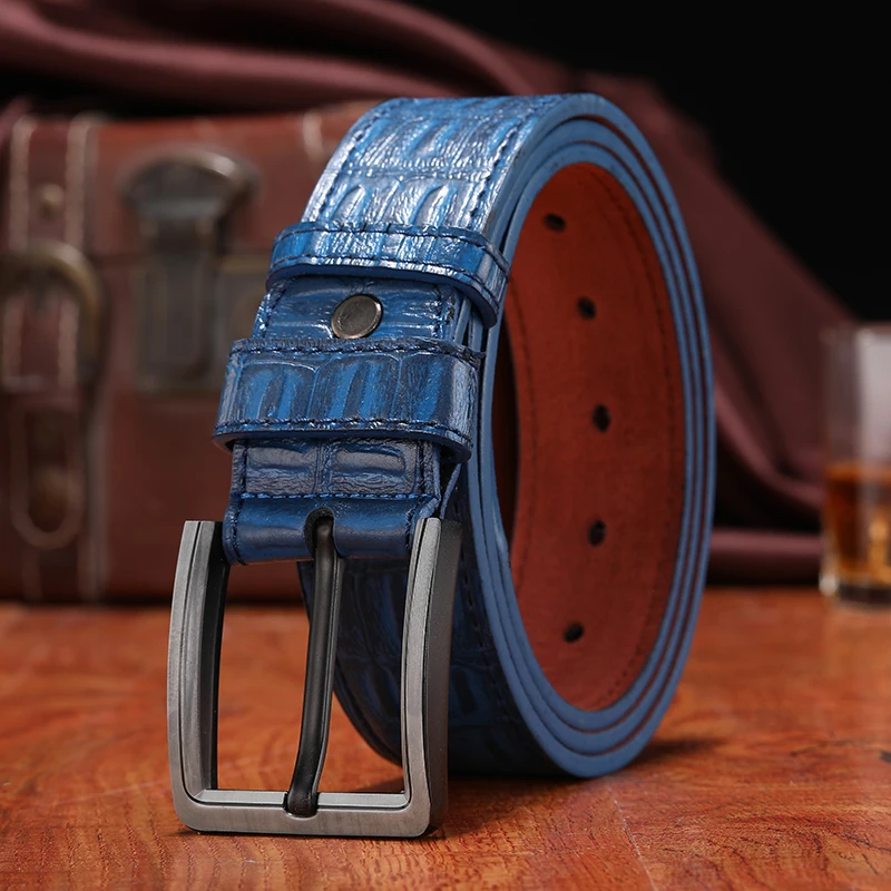 Популярный брендовый ремень MINGLILONG с крокодиловым узором Высококачественный