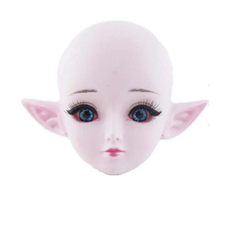No 1 Практический макияж, голова куклы с демоном, уши лысые для 1/3 BJD, кукла как для 60 см, кукла DIY, косплей, аксессуары для девочек - Цвет: No 1
