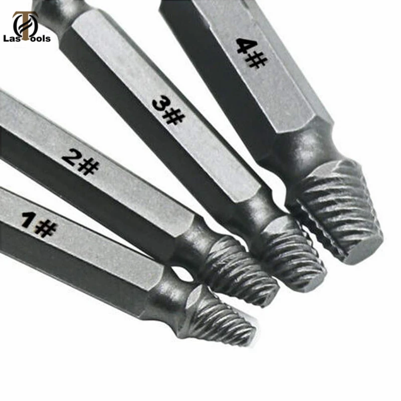 4 шт. поврежденный Винт экстрактор сверла руководство набор сломанной скорости