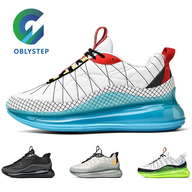 

OBLYSTEP New Men's Outdoor Running Shoes High Quality Casual Air Cushion Sneakers Fashion Lace-up Soft Sole