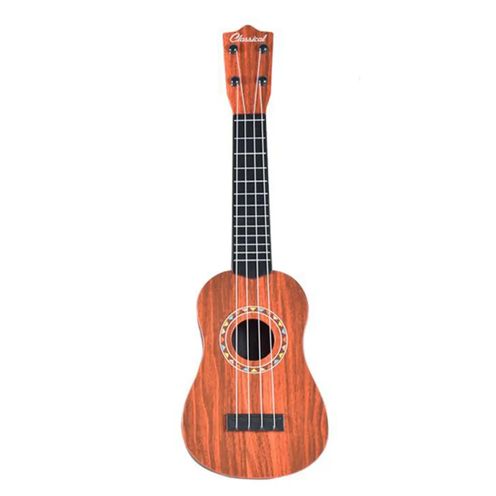 

Ukulele 21 Inch Simulation Wood Grain 4 Strings Uke Bass Stringed Musical Instrument Perfect For Beginners For Kid